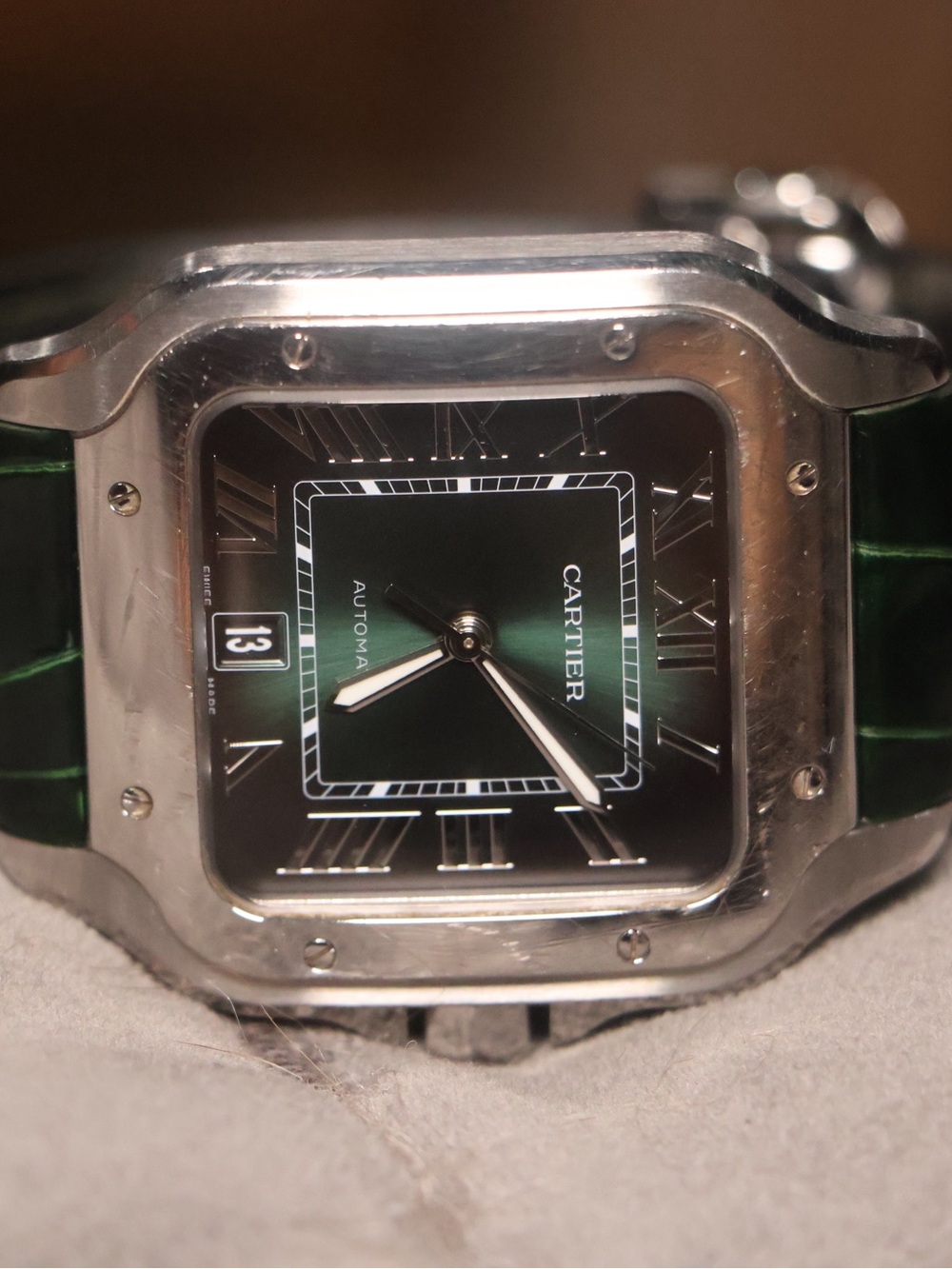 Cartier Stainless Steel Large Santos & Cartier Large Tank Americaine - Picture 9 of 10